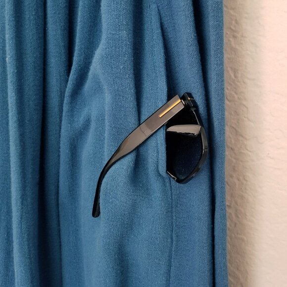 NEW World Market Teal Blue Textured Cotton Ruffle Convertible Skirt Dress OS $40 - Picture 13 of 15